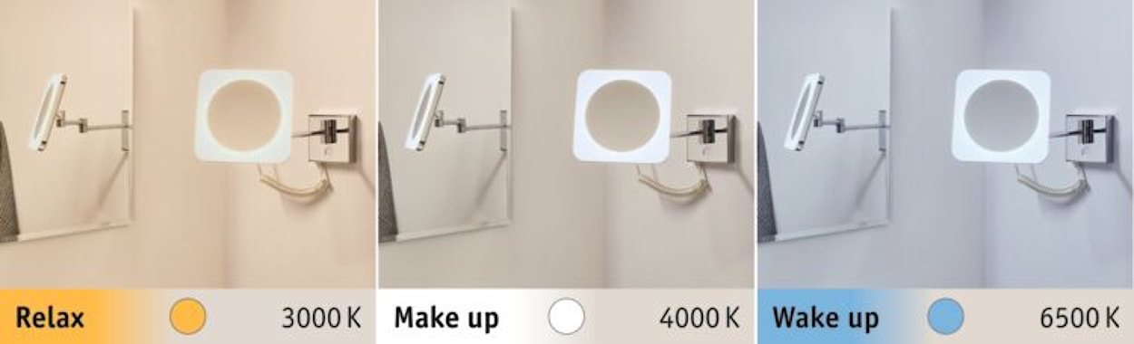 Lusterko kosmetyczne Jora LED chrom  - zdjęcie 5