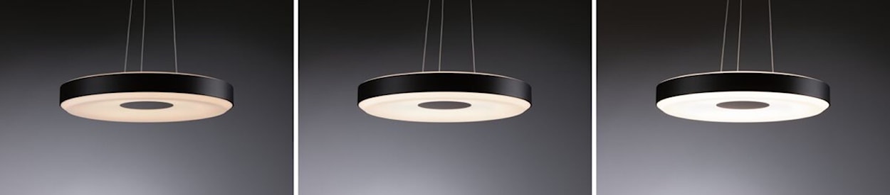 Lampa wisząca Puric LED czarno-szara  - zdjęcie 2