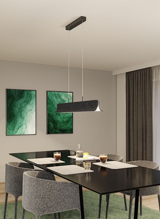 Lampa wisząca Noyan LED antracytowa  - zdjęcie 2