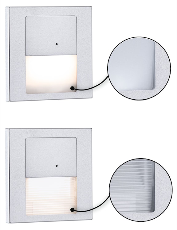 Lampa przyschodowa Tsaro LED z czujnikiem ruchu i zmierzchu chrom mat  - zdjęcie 9