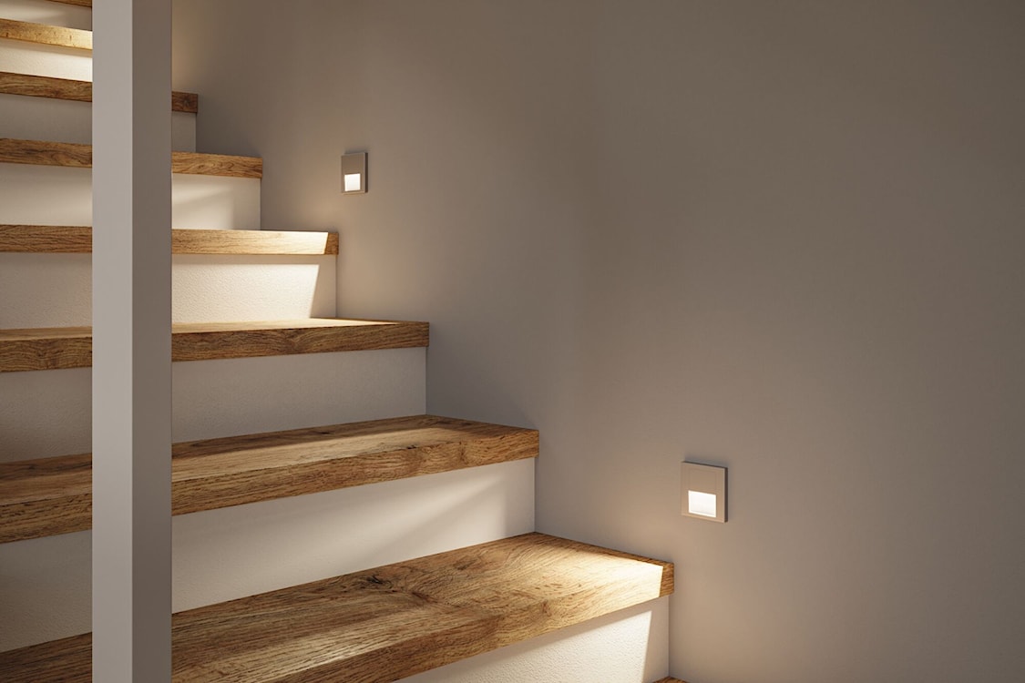 Lampa przyschodowa Tsaro LED z czujnikiem ruchu i zmierzchu chrom mat  - zdjęcie 4