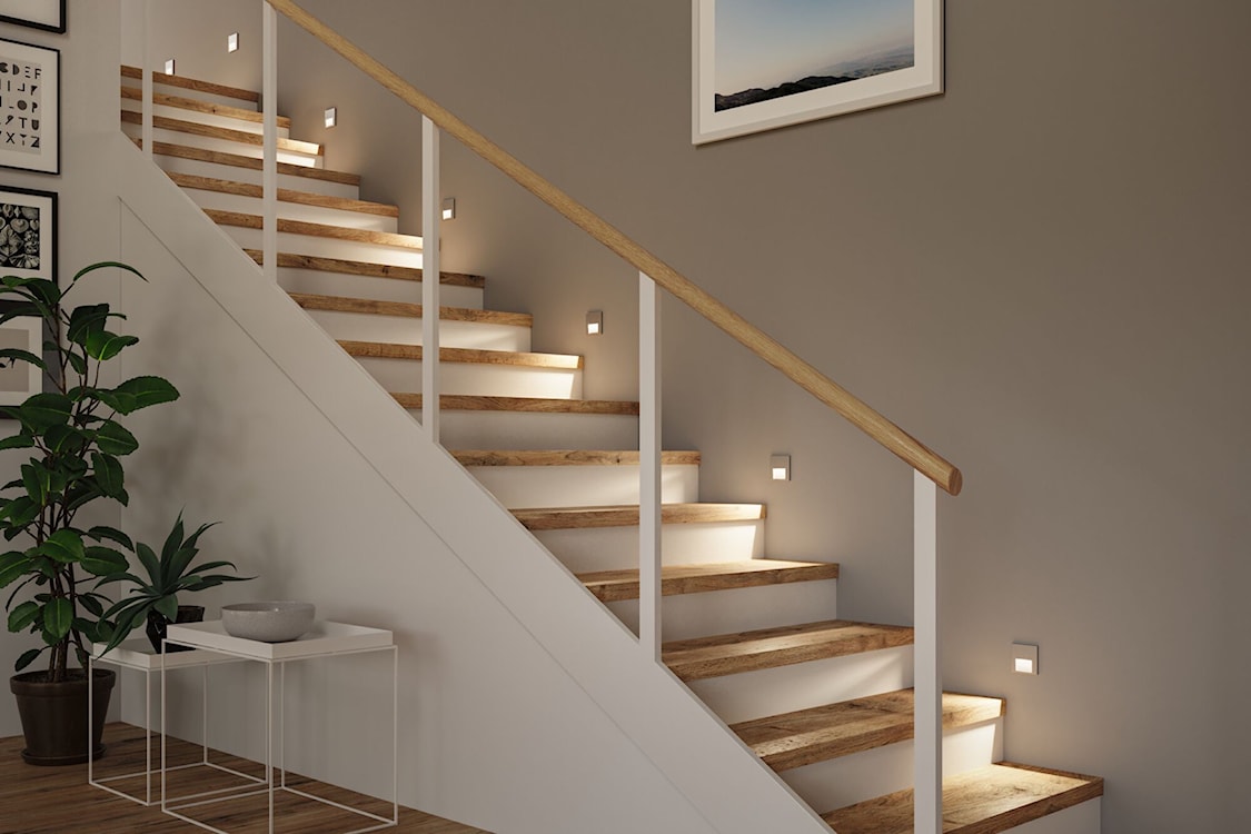 Lampa przyschodowa Tsaro LED z czujnikiem ruchu i zmierzchu chrom mat  - zdjęcie 3
