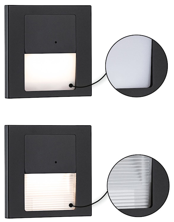 Lampa przyschodowa Tsaro LED z czujnikiem ruchu i zmierzchu czarny mat  - zdjęcie 9