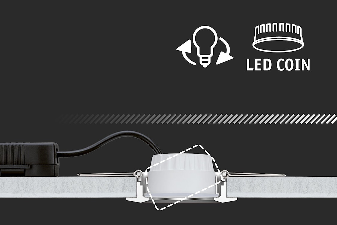 Lampa podtynkowa Gil LED biały mat  - zdjęcie 7