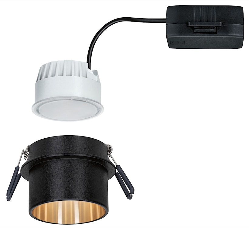 Lampa podtynkowa Gil LED czarno-złoty mat  - zdjęcie 5
