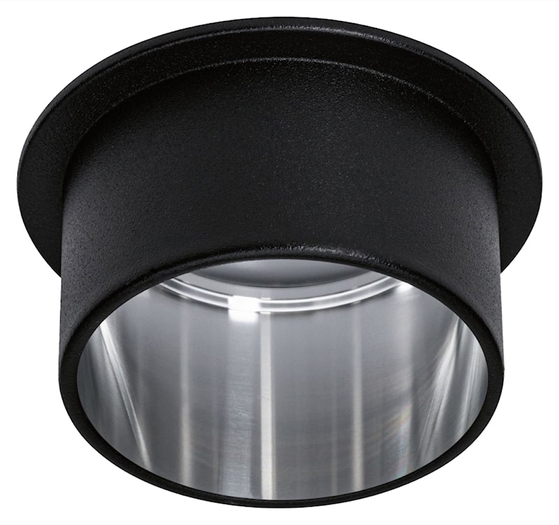 Lampa podtynkowa Gil LED czarno-srebrny mat 
