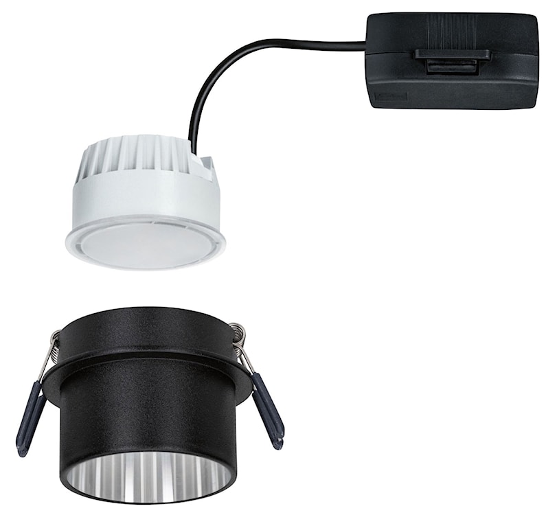 Lampa podtynkowa Gil LED czarno-srebrny mat  - zdjęcie 7