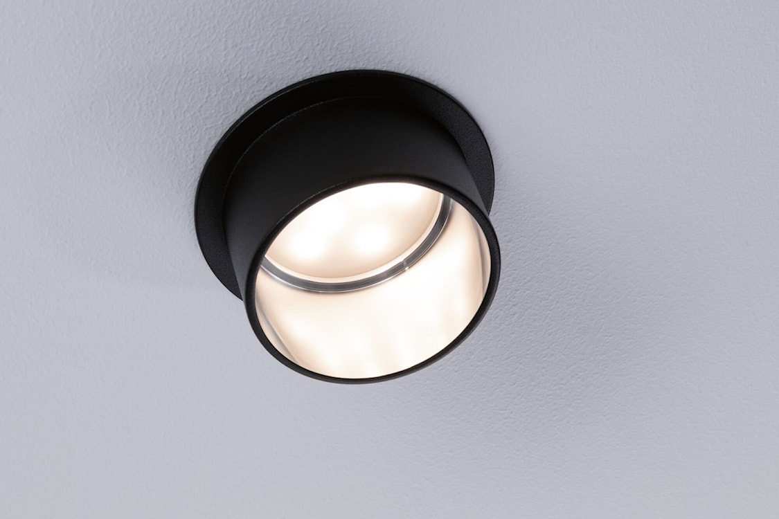 Lampa podtynkowa Gil LED czarno-srebrny mat  - zdjęcie 5
