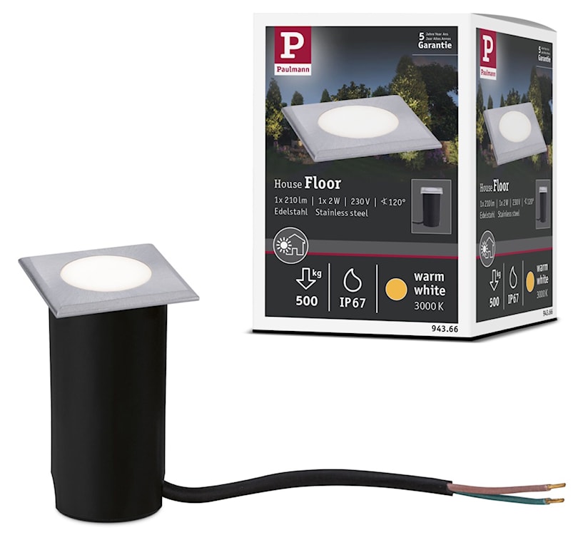 Lampa dogruntowa House LED srebrna  - zdjęcie 5