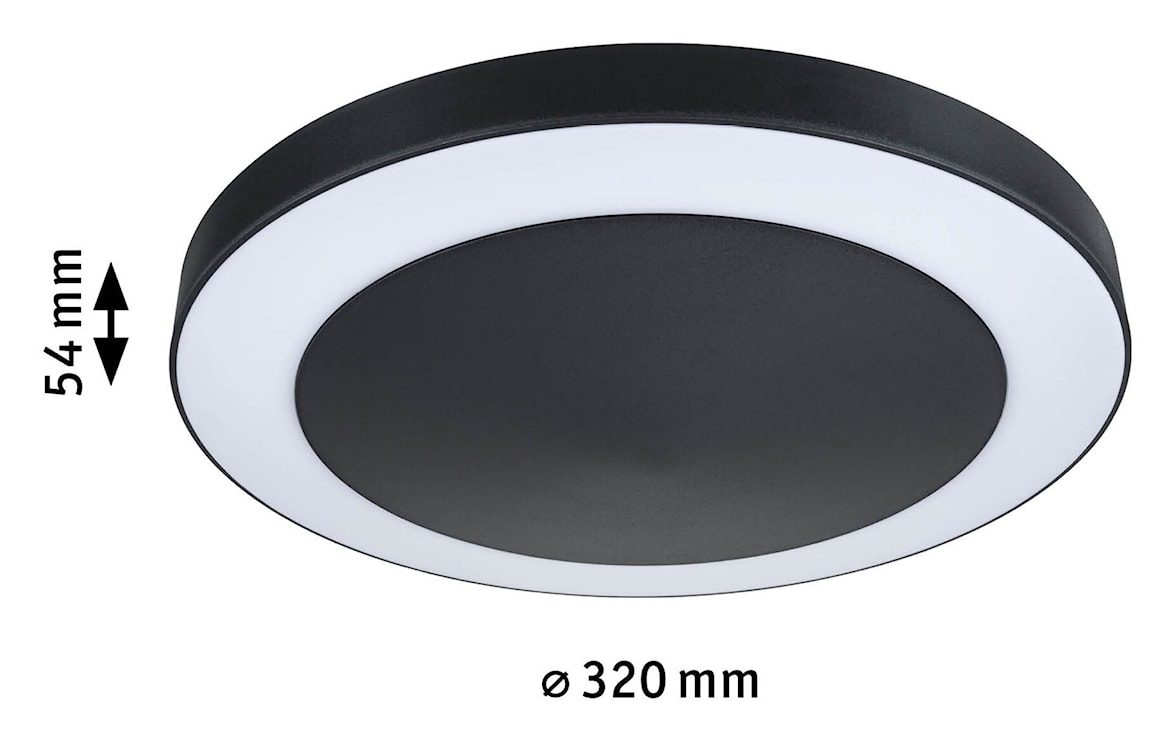 Plafon Circula LED antracytowy  - zdjęcie 5