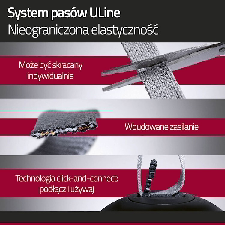Lampa do systemu taśmowego ULine Bol LED czarna  - zdjęcie 13