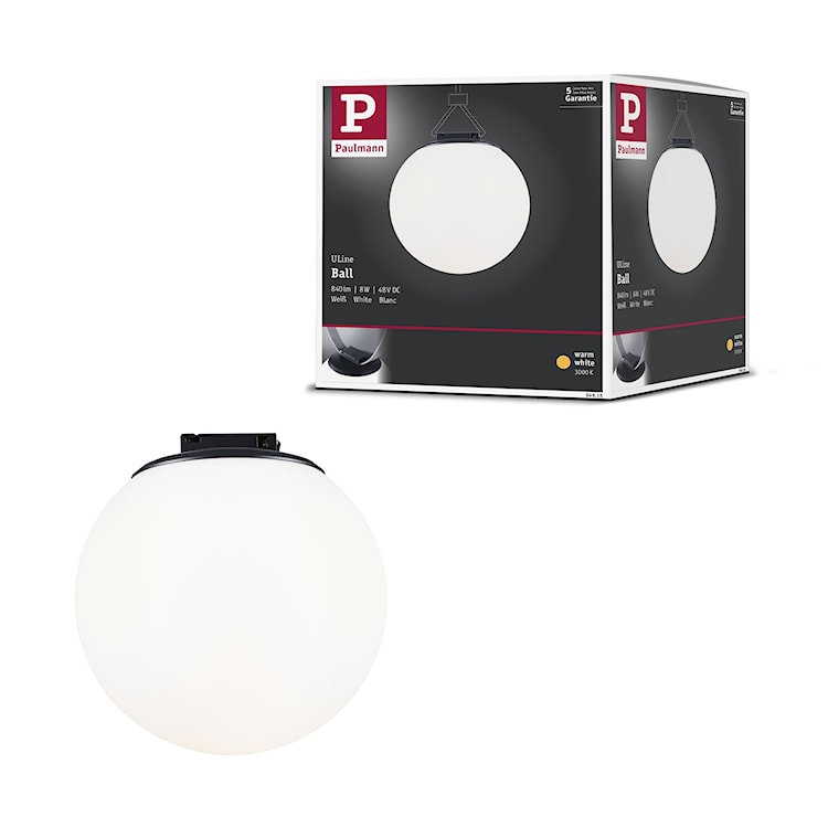Lampa do systemu taśmowego ULine Ball LED czarna  - zdjęcie 12