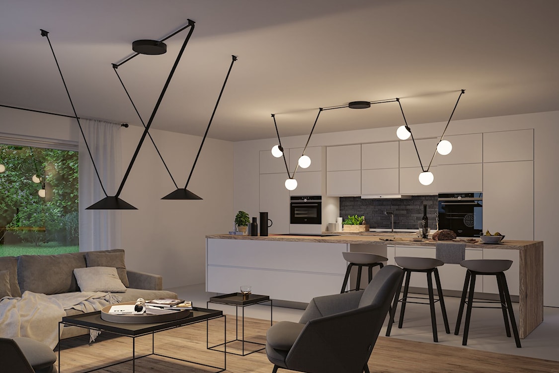 Lampa do systemu taśmowego ULine Ball LED czarna  - zdjęcie 6