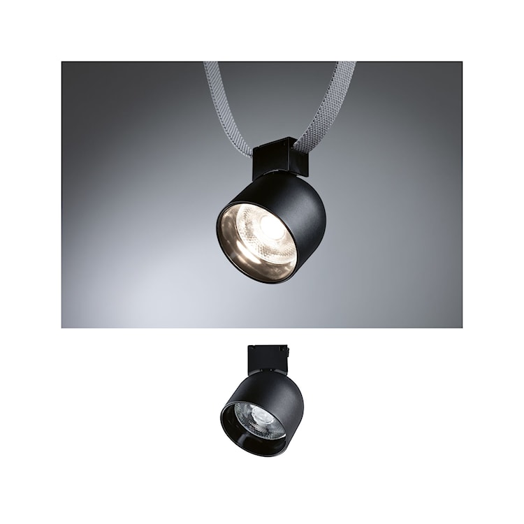 Lampa do systemu taśmowego ULine Ronde LED czarna  - zdjęcie 9