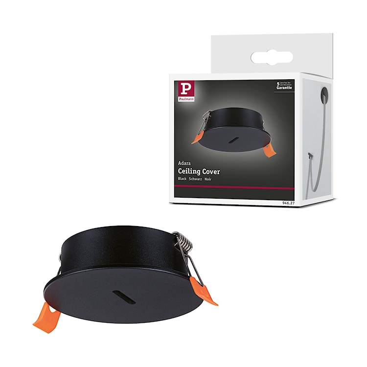 Maskownica wpuszczana systemu ULine 8,5 cm czarna  - zdjęcie 9