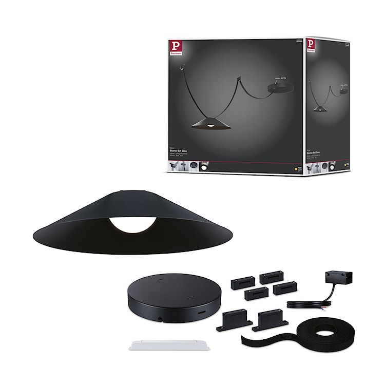 Zestaw kompletny systemu ULine Cone LED 5 m czarny  - zdjęcie 5