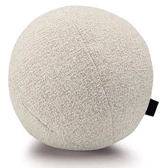 Poduszka-piłeczka Complive okrągła średnica 30 cm jasnobeżowa