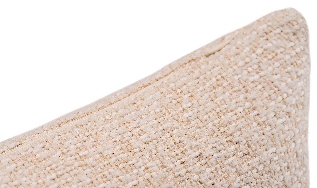 Poszewka na poduszkę Complive 50x30 cm kremowa plecionka  - zdjęcie 2