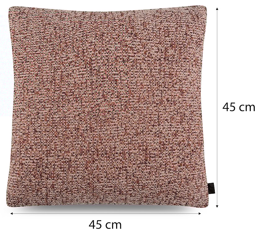 Poszewka na poduszkę Complive 45x45 cm ceglana plecionka  - zdjęcie 3