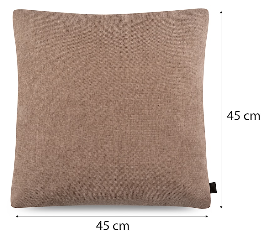 Poszewka na poduszkę Complive 45x45 cm beżowy szenil  - zdjęcie 3