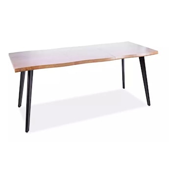 Stół rozkładany Fresco 120(180)x80 cm dąb artisan/ czarny mat