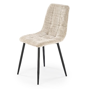 Krzesło tapicerowane Debbines beżowa tkanina