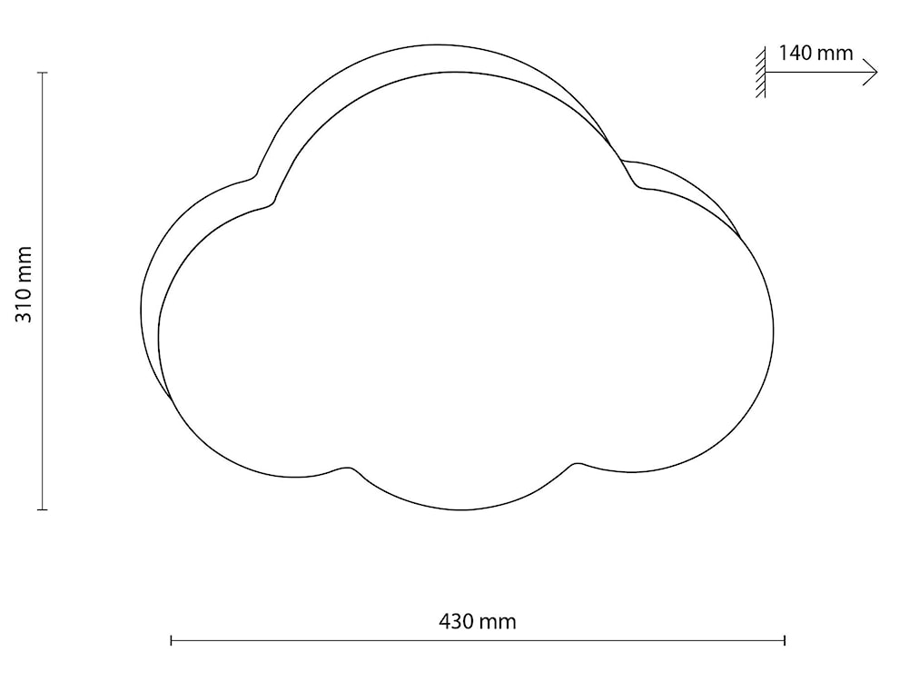 Plafon Purialle chmurka biała  - zdjęcie 5