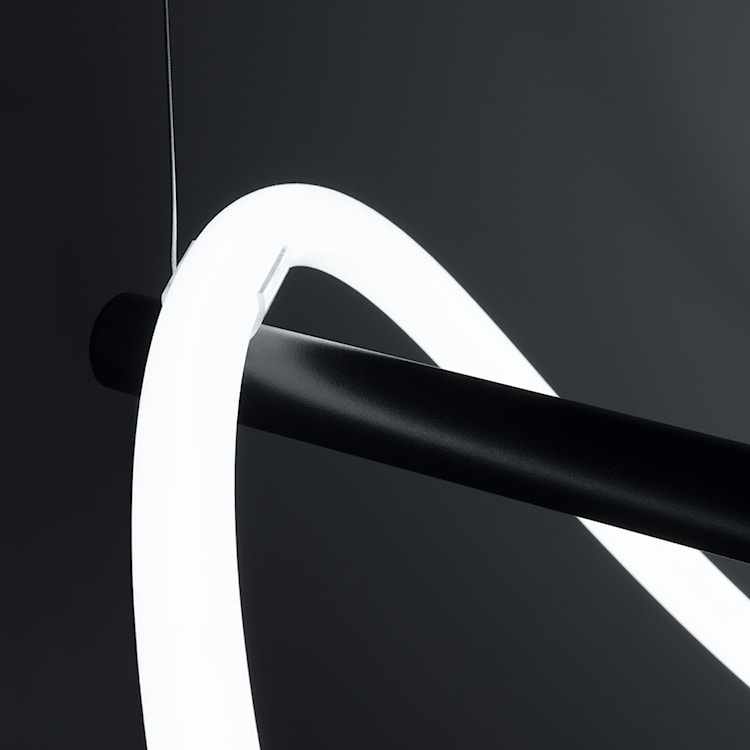 Lampa wisząca Quesses 84 cm czarna  - zdjęcie 4