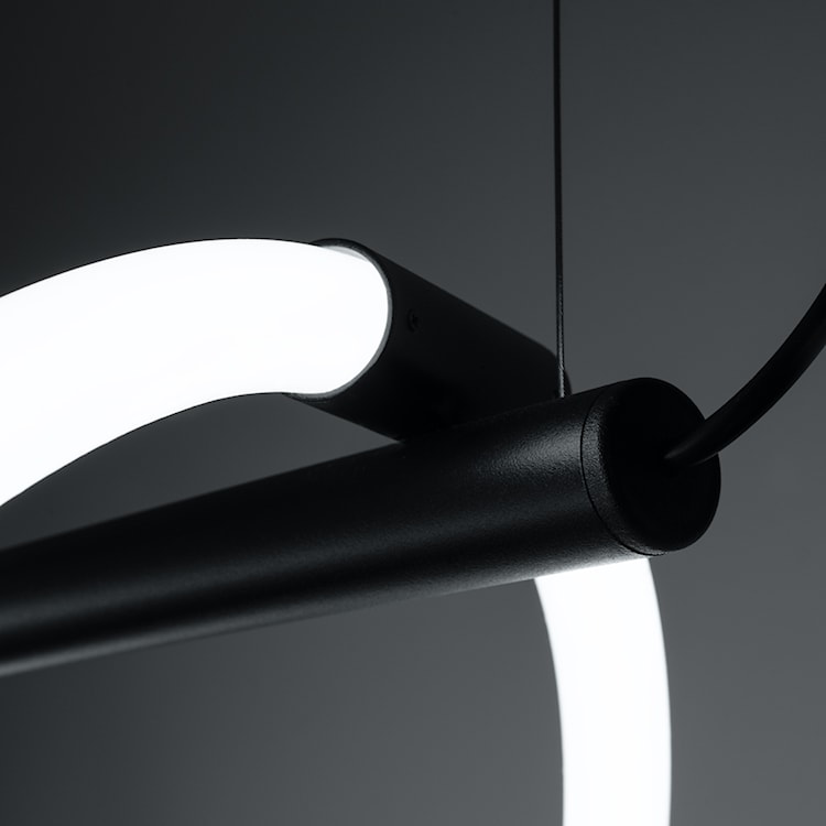 Lampa wisząca Quesses 84 cm czarna  - zdjęcie 6
