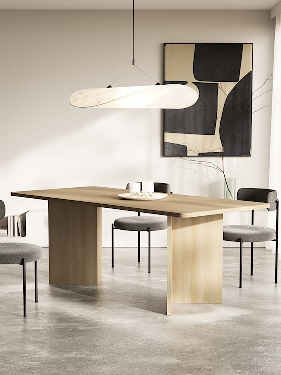 Stół do jadalni Qubeo 204x90 cm dąb olejowany  - zdjęcie 2