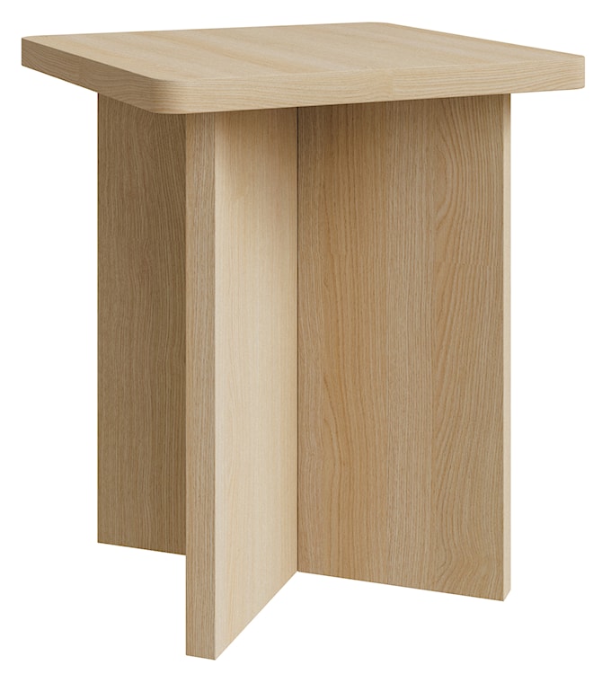 Stolik kawowy Qubeo kwadratowy 42 cm dąb olejowany 
