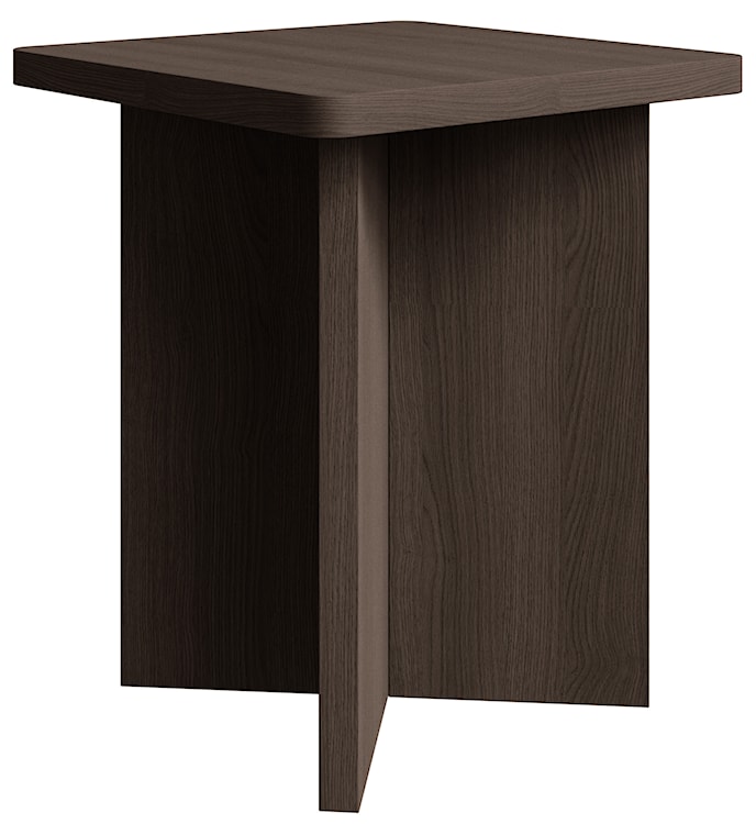 Stolik kawowy Qubeo kwadratowy 42 cm jesion prestige bronze  - zdjęcie 3