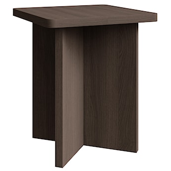 Stolik kawowy Qubeo kwadratowy 42 cm jesion prestige bronze