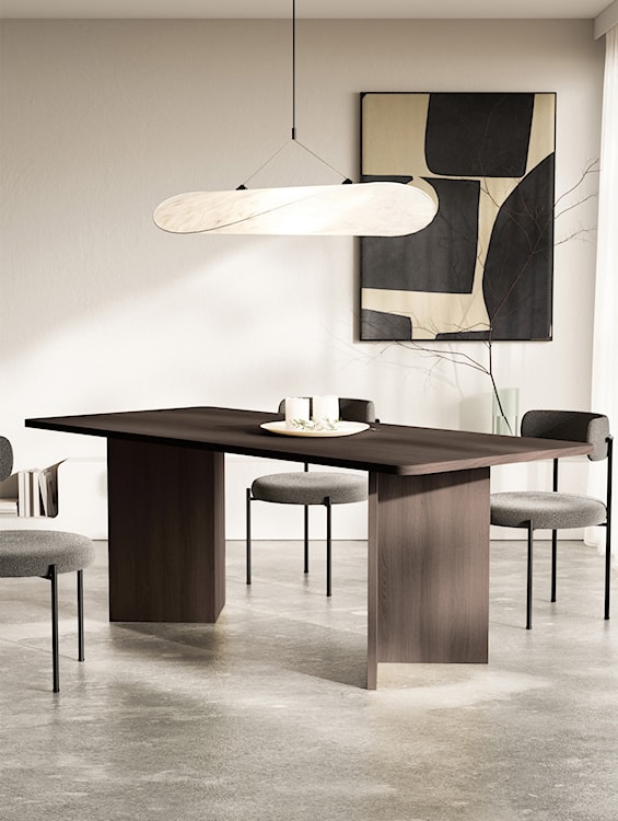 Stół do jadalni Qubeo 204x90 cm jesion prestige bronze  - zdjęcie 2