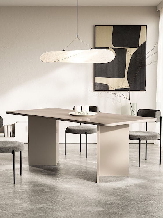 Stół do jadalni Qubeo 204x90 cm kaszmir  - zdjęcie 2