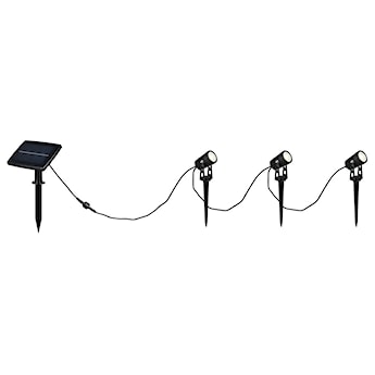 Lampy ogrodowe Obidos LED solarne czarne