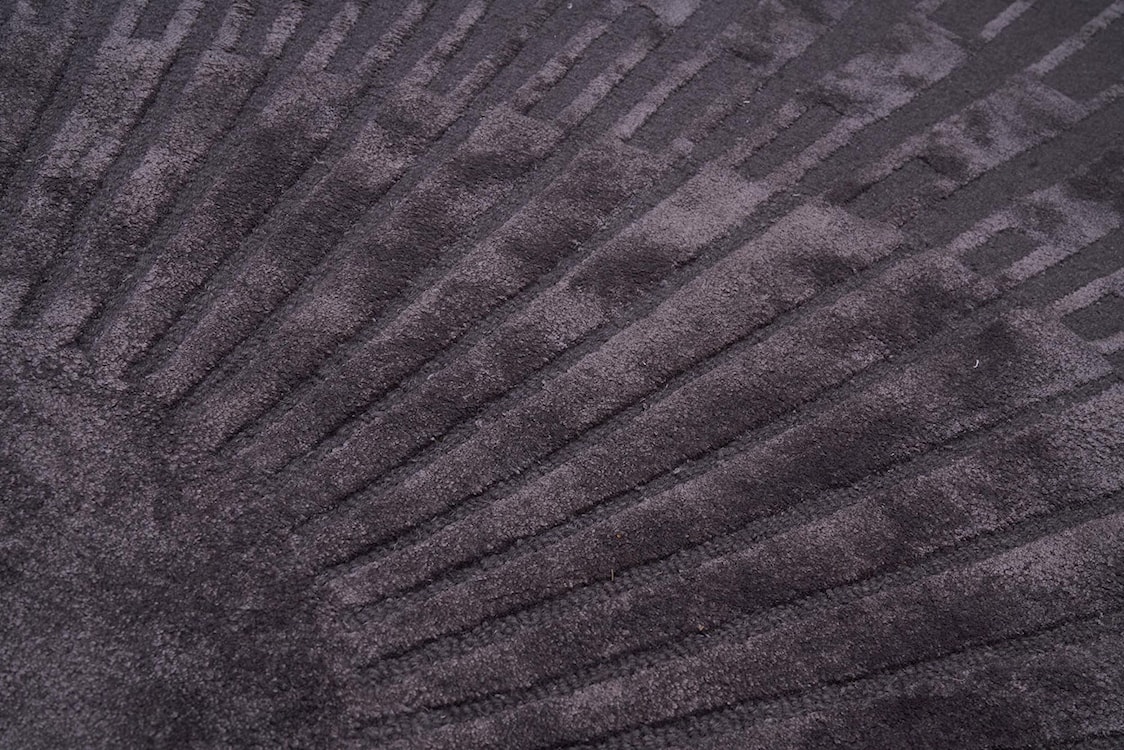 Dywan Radius 200 cm z wełną ciemnoszary  - zdjęcie 5
