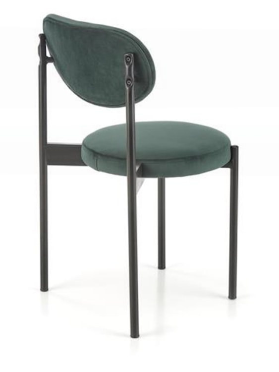 Krzesło tapicerowane Gaspler zielony velvet  - zdjęcie 2