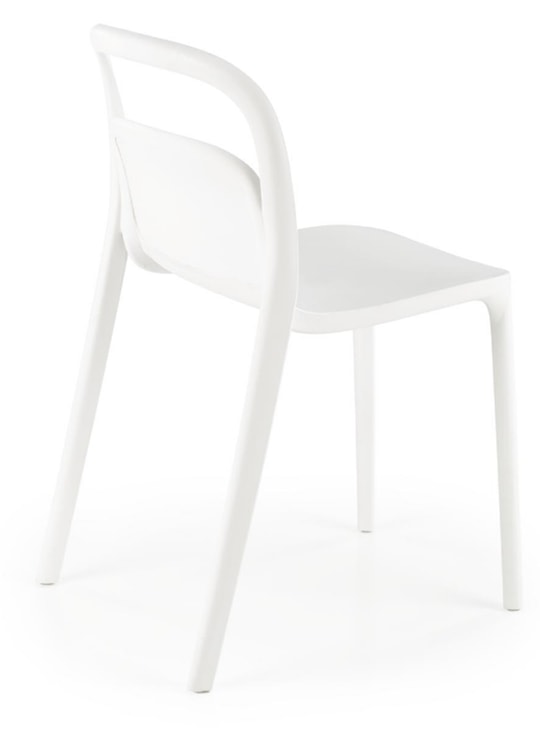 Krzesło z tworzywa Collously białe  - zdjęcie 4