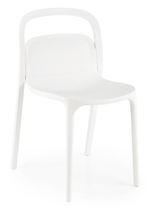 Krzesło z tworzywa Collously białe  - zdjęcie 6