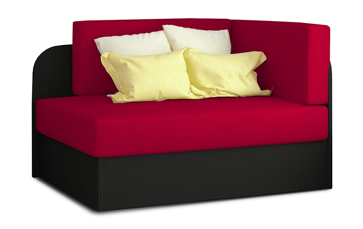 Łóżko dla dziecka Selvella z pojemnikiem czerwone/czarne