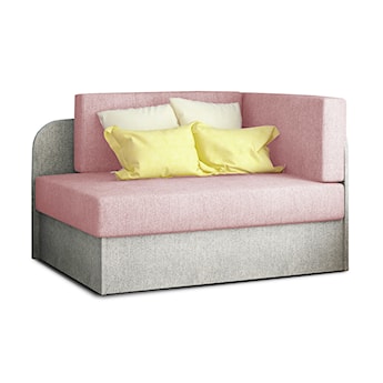 Łóżko dla dziecka Selvella z pojemnikiem różowe/szare