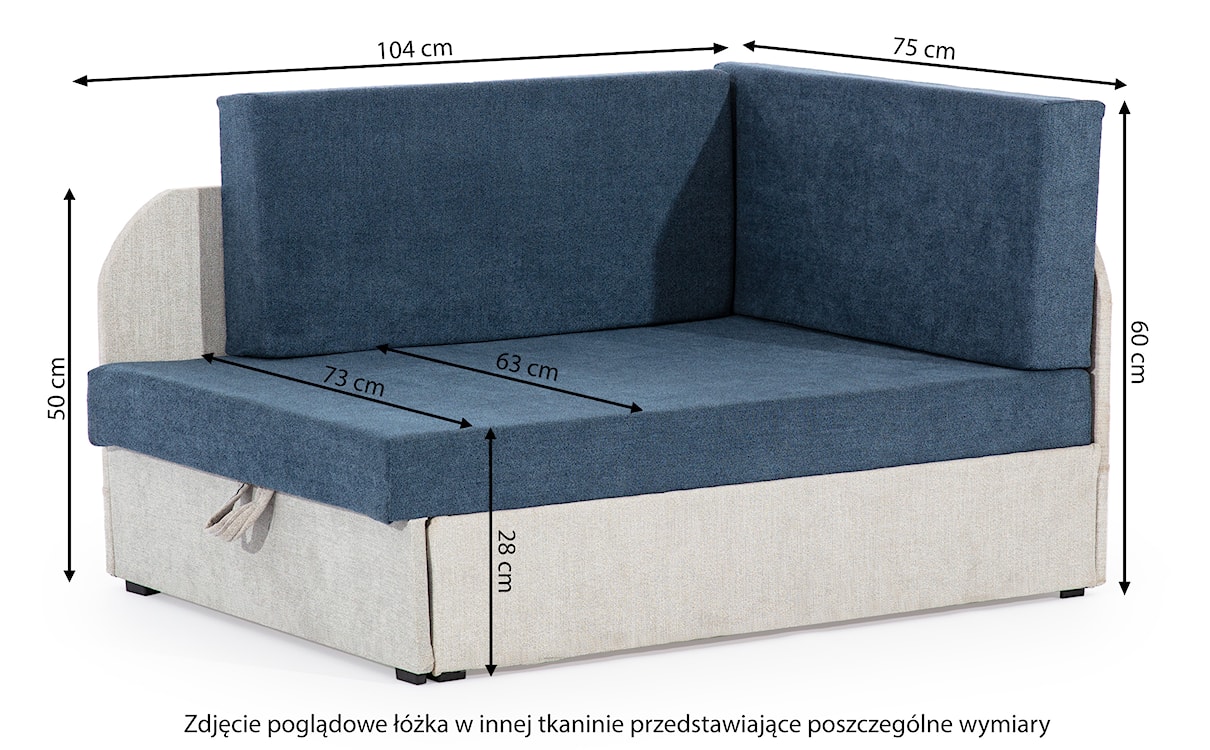 Łóżko dla dziecka Selvella z pojemnikiem ciemnobrązowe/szarobrązowe  - zdjęcie 5