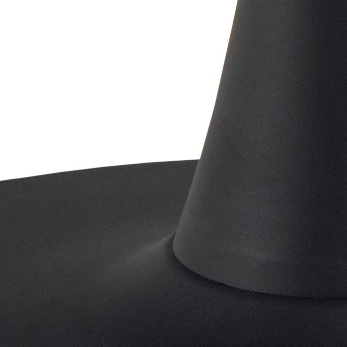 Kwadratowy stolik jadalniany Roshly czarny o marmurowym wzorze 90 cm  - zdjęcie 4