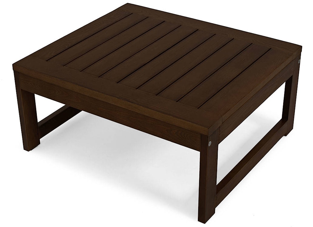 Zestaw mebli ogrodowych Ritalous z narożnikiem i dwoma stolikami kawowymi drewniany ciemnobrązowy/jasnoszary  - zdjęcie 4