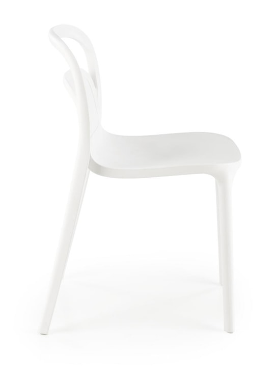 Krzesło z tworzywa Collously białe  - zdjęcie 3