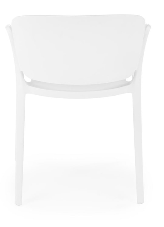 Krzesło z tworzywa Nionine z podłokietnikami białe  - zdjęcie 3