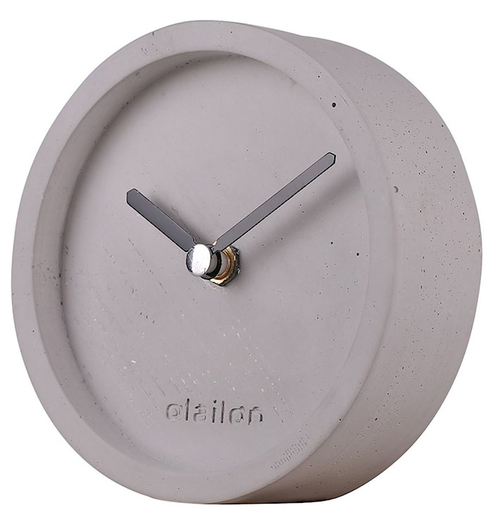 Zegar stojący Saat betonowy średnica 12 cm szary