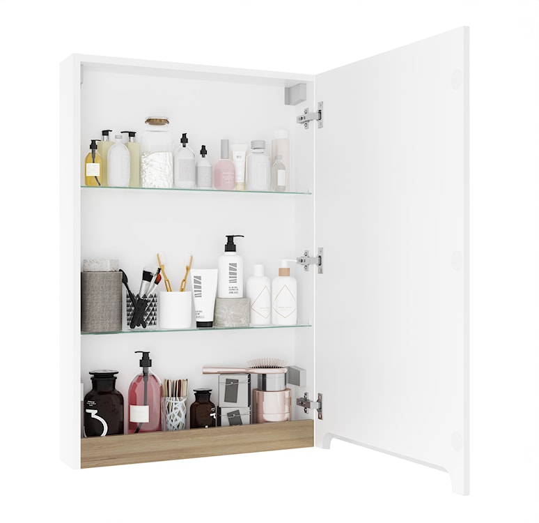 Szafka łazienkowa wisząca Saeli jednodrzwiowa 60x90x15 cm  - zdjęcie 2