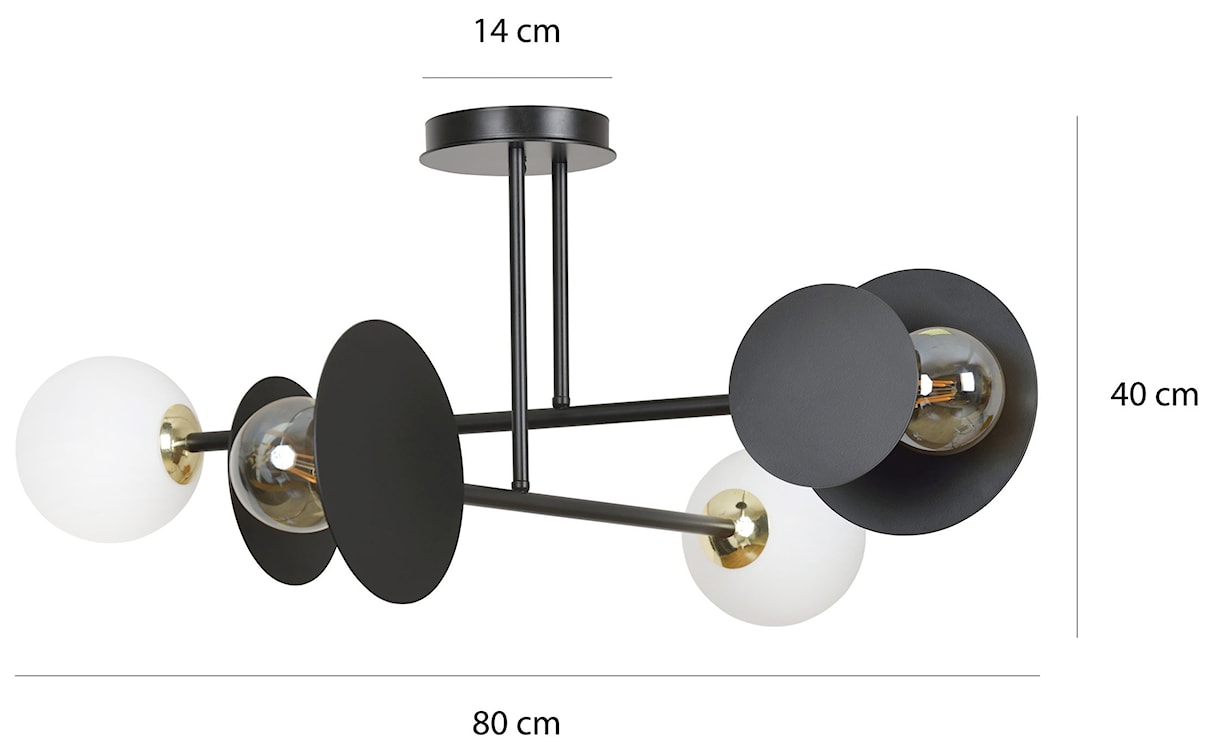 Lampa sufitowa Scalea x4  - zdjęcie 11